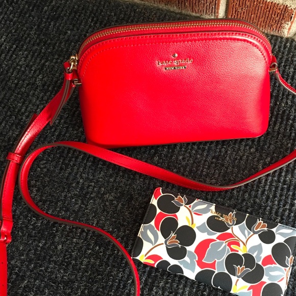 SOLD Kate Spade Red Patterson Drive Crossbody - Picture 2 of 3